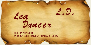Lea Dancer vizit kartica